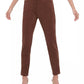 Tommy Hilfiger Women's Faux Suede Slim Pants Brown Size 6