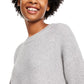 Hippie Rose Junior's Long Sleeve Sweater Grey Size Large