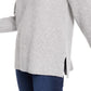 Hippie Rose Junior's Long Sleeve Sweater Grey Size Large