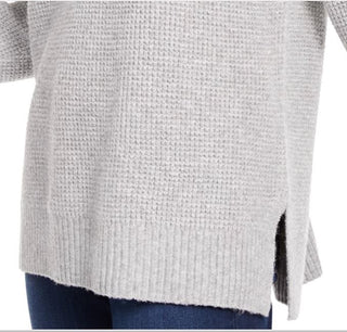 Hippie Rose Junior's Long Sleeve Sweater Grey Size Medium