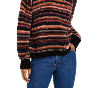 Hippie Rose Juniors' Chenille Mock-Neck Sweater Beige Size Extra Large