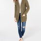Hippie Rose Juniors' Cable-Knit Cardigan Rustcopper Size Large