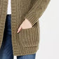 Hippie Rose Juniors' Cable-Knit Cardigan Rustcopper Size Large