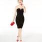 Emerald Sundae Juniors' Strapless Bandage Dress Black Size Medium
