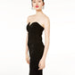 Emerald Sundae Juniors' Strapless Bandage Dress Black Size Medium