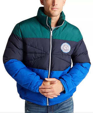 Nautica Men's Sail Tempasphere Insulated Colorblock Jacket Blue Size XX-Large