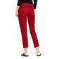 Tommy Hilfiger Women's Zippered Straight Leg Pants Red Size 14