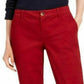 Tommy Hilfiger Women's Zippered Straight Leg Pants Red Size 14