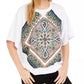 Tommy Hilfiger Women's Paisley Raglan Sweatshirt White Size Medium
