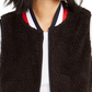 Tommy Hilfiger Women's Sherpa Vest Black Size Medium