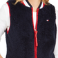 Tommy Hilfiger Women's Sherpa Vest Navy Size Medium