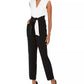 Jessica Howard Women's Colorblocked Jumpsuit Gray Size 16