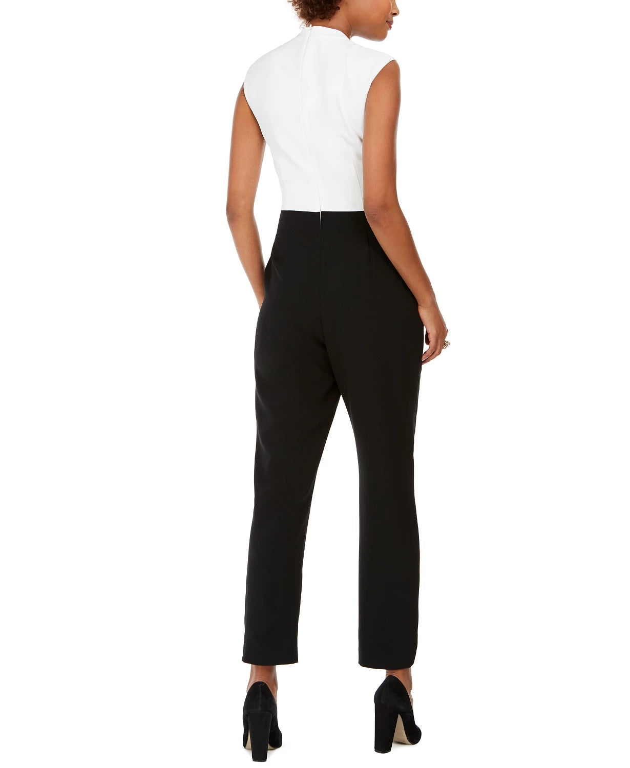 Jessica Howard Women's Colorblocked Jumpsuit Gray Size 16