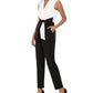 Jessica Howard Women's Colorblocked Jumpsuit Gray Size 16