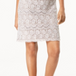 Jessica Howard Women's Lace Shift Dress Beige Size 12 Petite