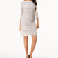 Jessica Howard Women's Lace Shift Dress Beige Size 6 Petite