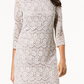 Jessica Howard Women's Lace Shift Dress Beige Size 6 Petite