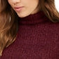 Crave Fame Juniors' Ribbed Turtleneck Top Red Size Medium