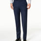 Calvin Klein Men's Slim Fit Stretch Mini Grid Dress Pants Navy Size 40X30