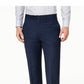 Calvin Klein Men's Slim Fit Stretch Mini Grid Dress Pants Navy Size 40X30