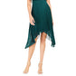 Kensie Women's Chiffon Pleated Dress Green Size 0