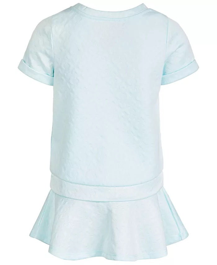 Disney Little Girls 2-Pc. Frozen Elsa Embossed Top & Skirt Set Blue Size 5
