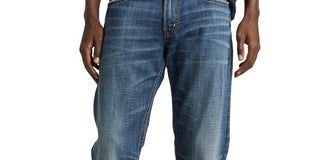 Silver Jeans Co Men's Zac Relaxed Straight Fit Stretch Jeans Blue Size 32X30