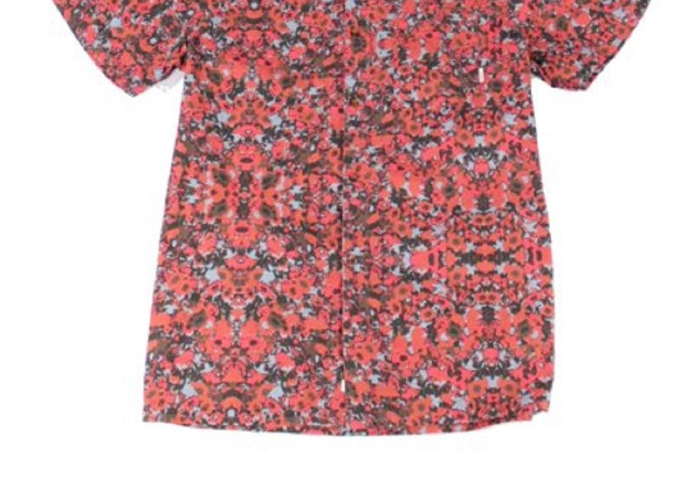 Element  Men's Floral Destination Button Up Red Size Medium