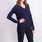 Planet Gold Junior's V Neck Sweater Navy Size X-Small
