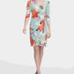 Calvin Klein Women's Floral Print Faux Wrap Dress Blue Size X-Large