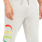 Guess Men's Arthur Cotton Logo Track & Sweat Pants Gray Size Large