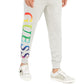 Guess Men's Arthur Cotton Logo Track & Sweat Pants Gray Size Large