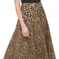 Calvin Klein Women's Leopard-Print Handkerchief-Hem Skirt Yellow Size 14