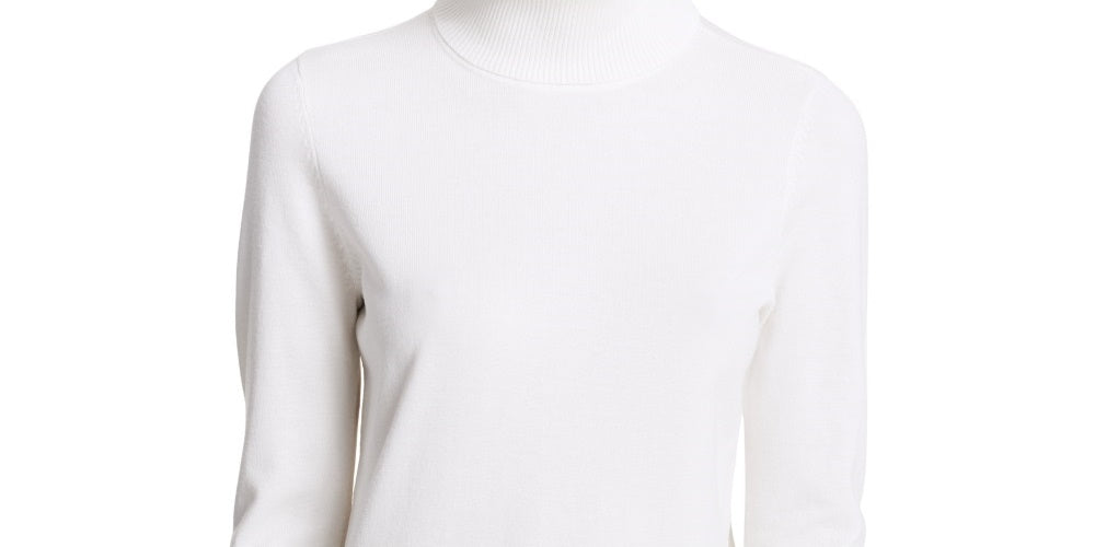 Calvin Klein Women's Turtleneck Sweater White Size Medium