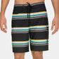 Hurley Men's Striped Board Shorts Charcoal Size 30 REG