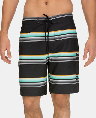 Hurley Men's Striped Board Shorts Charcoal Size 30 REG