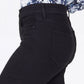 NYDJ Women's Marilyn Ankle Straight Leg Jeans Black Size 12