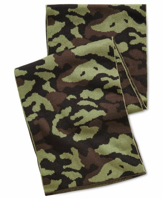 Steve Madden Men's Camo Scarf Green Size Regular
