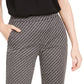 Michael Kors Women's Chain-Print Pull-On Pants Gray Size Large