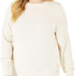 Michael Kors Women's Snap Hem Sweater White Size X-Large