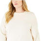Michael Kors Women's Snap Hem Sweater White Size X-Large