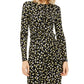 Michael Kors Women's Tossed Lillies Ruffle Front Dress Yellow Size XX-Large