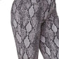 NYDJ Women's Marilyn Snake Print High Waist Button Fly Ankle Jeans Black Size 10