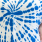 Nanette Lepore Women's Play Plus Tie Dyed T-Shirt Blue Size 2X