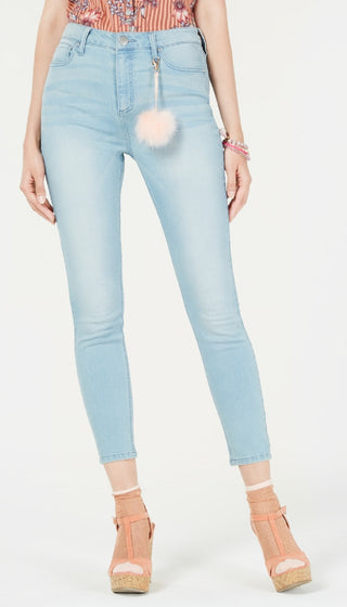 Tinseltown Juniors' High Rise Skinny Jeans Brightblue Size 0