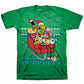 Freeze 24-7 Nickelodeon Christmas Men's T-Shirt Green Size Medium
