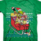 Freeze 24-7 Nickelodeon Christmas Men's T-Shirt Green Size Medium