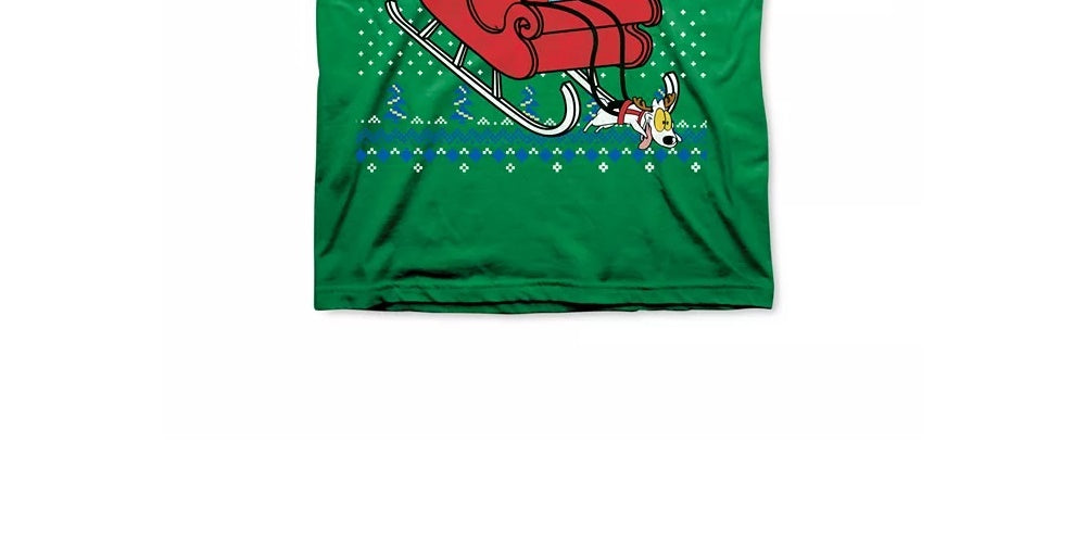 Freeze 24-7 Nickelodeon Christmas Men's T-Shirt Green Size Medium