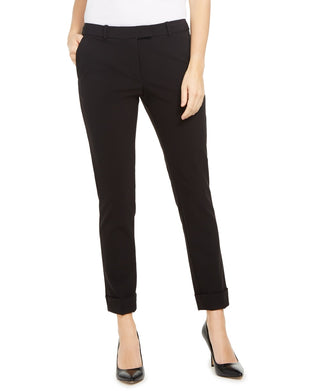 Calvin Klein Women's X Fit Slim Fit Dress Pants Black Size 10