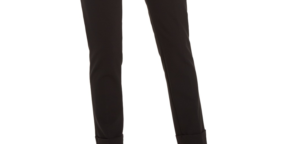 Calvin Klein Women's X Fit Slim Fit Dress Pants Black Size 10